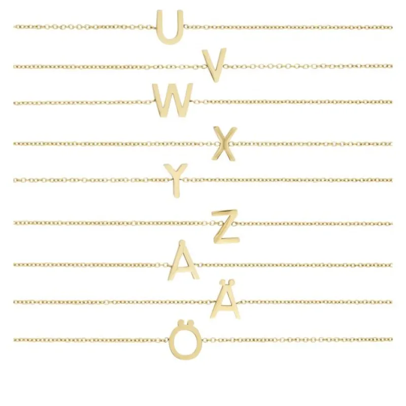 Edblad Letter A-Ö Guld>Armband New