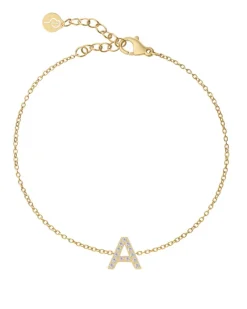 Edblad Letter Sparkle A-Ö – Guld>Armband Best