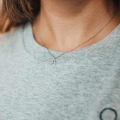 Letter Halsband A-Ö Stål><noscript><img width=