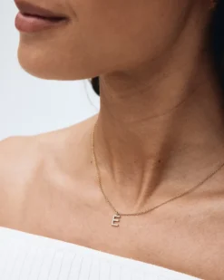 Letter Halsband Sparkle A-Ö – Guld>Edblad Sale