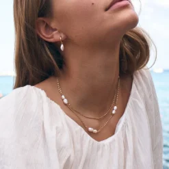Lucy Halsband Multi White Guld 125518>Edblad Online