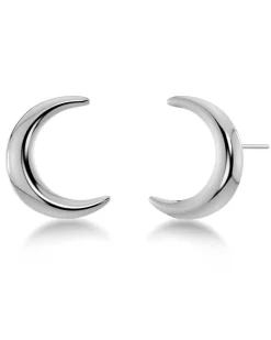 New Moon Studs L Stål 127563>Edblad New