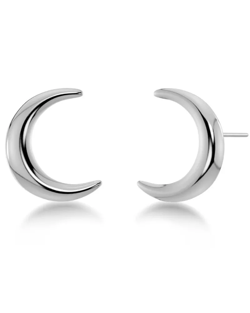 New Moon Studs L Stål 127563>Edblad New