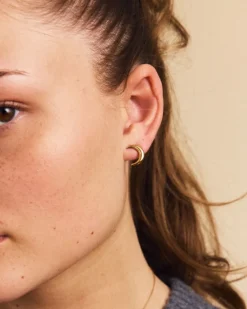 New Moon Studs S Guld 127560>Edblad Discount