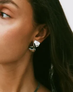 Nuvole Studs L Örhängen Stål>Edblad New