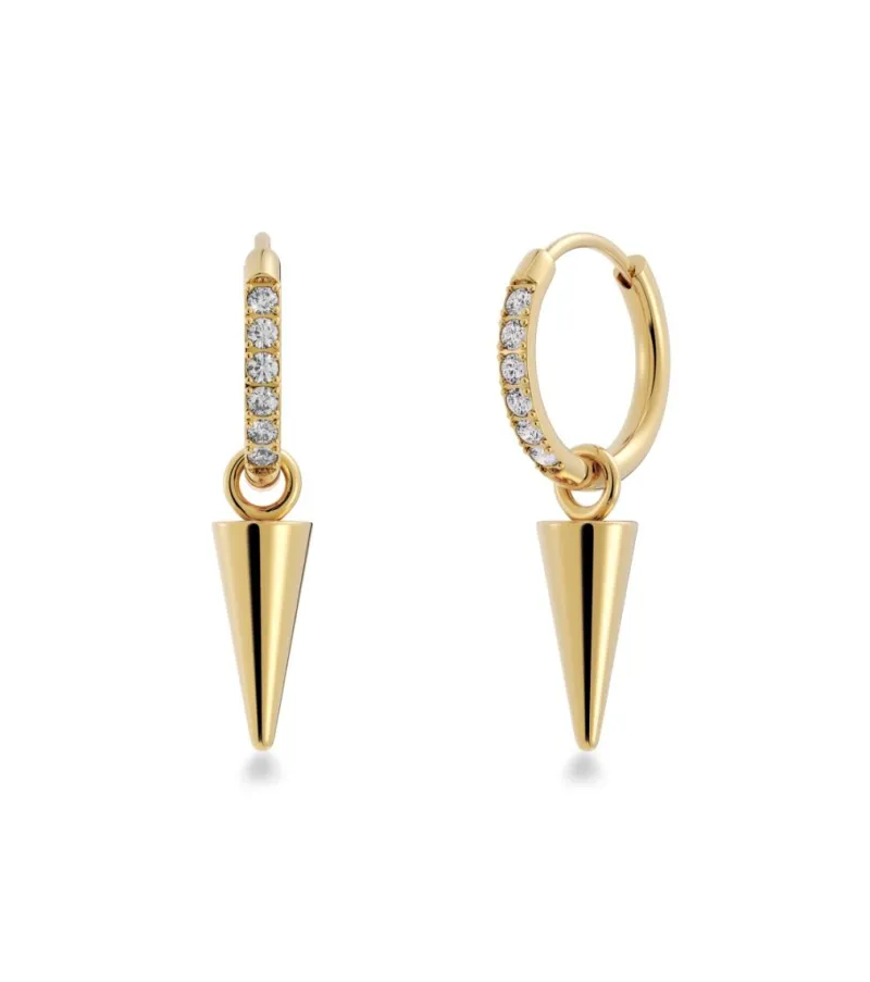 Peak Hoops Mini Sparkle Gold 127067>Edblad Sale
