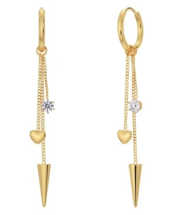 Peak Hoops Multi Heart Guld 127223>Edblad Sale