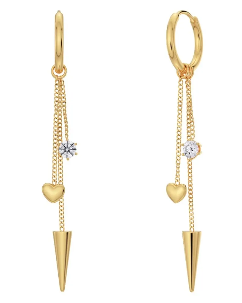 Peak Hoops Multi Heart Guld 127223>Edblad Sale