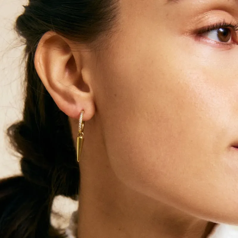 Peak Hoops Sparkle Gold 127065>Edblad Sale