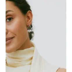 Pearl Signet Hoops Örhängen Stål>Edblad Best