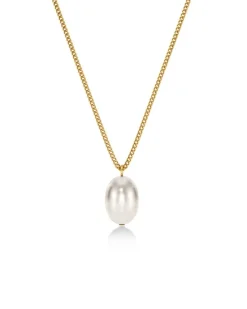 Perla Halsband L – Guld>Edblad