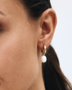 Perla Hoops L – Guld>Edblad Online