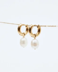 Perla Hoops L – Guld><noscript><img width=