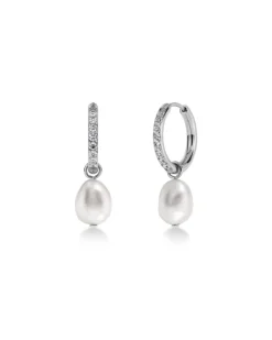Perla Hoops Sparkle – Stål>Edblad Sale