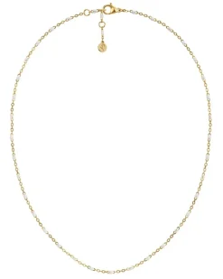 Perlina Kedje Halsband Vit Guld>Edblad Sale