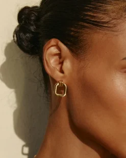 Plaza Studs L – Guld>Edblad Outlet