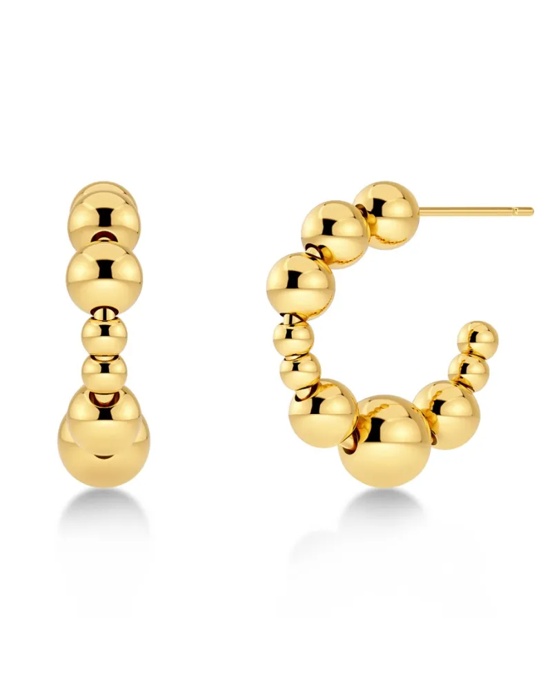 Sphere Hoops – Guld>Edblad