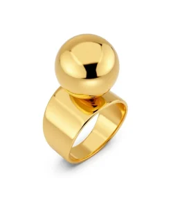 Sphere Ring – Guld>Edblad
