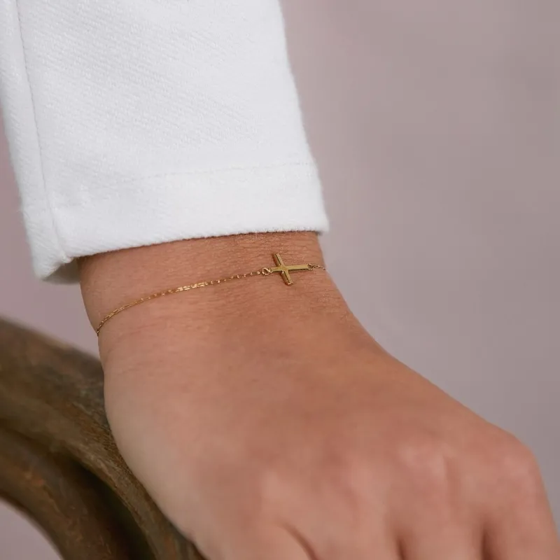 Spirit Cross Armband Guld – 120291>Edblad Hot