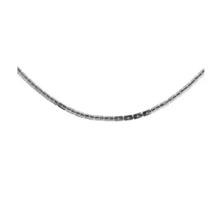 Square Link Halsband Stål>Edblad
