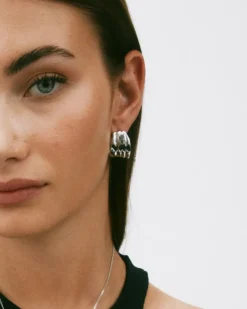 Tidal Hoops Örhängen Stål>Edblad Clearance