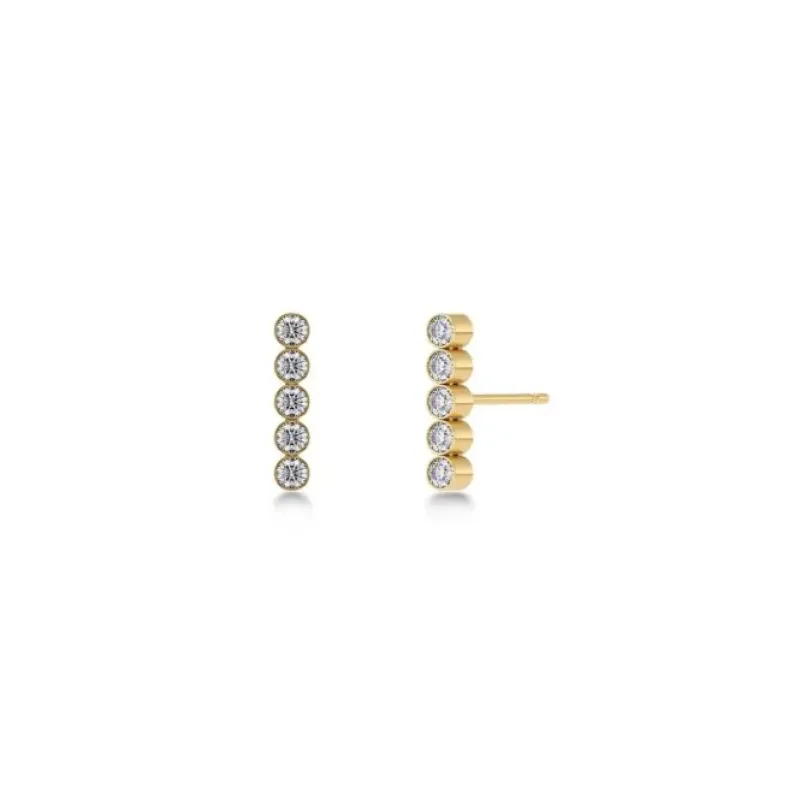 Twiggy Studs Örhängen CZ Guld>Edblad Sale