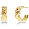 Twist Hoops L Örhängen Guld>Edblad Outlet