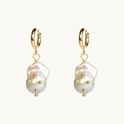Baroque Stud Pearl Örhängen Guld>Emma Israelsson Clearance