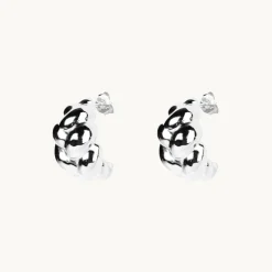 Braided Örhängen Silver Ear208>Emma Israelsson Sale