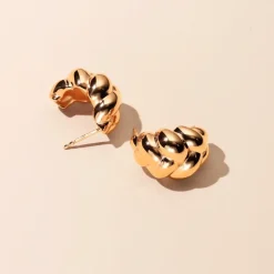 Braided Örhängen Guld Ear209>Emma Israelsson Discount