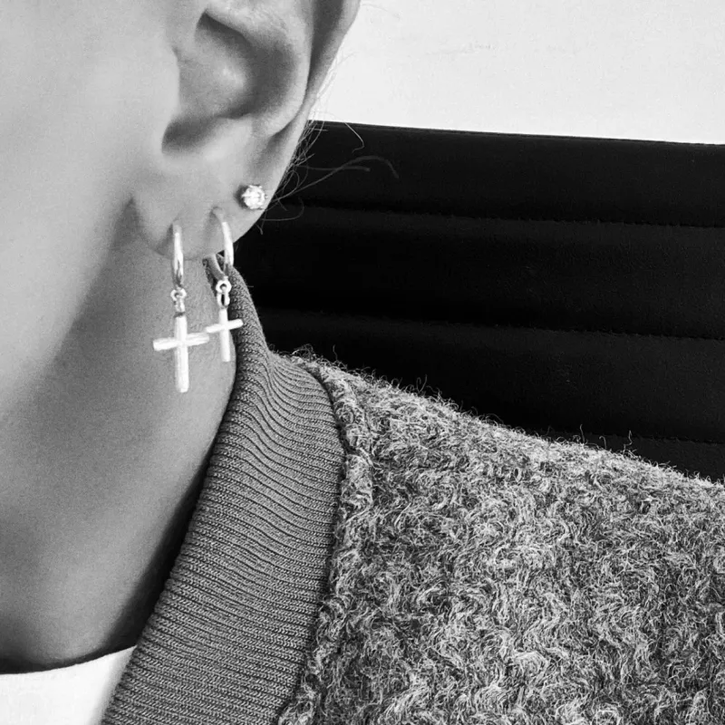 Branch Cross Örhängen S Silver Ear193>Emma Israelsson New