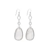 Drop White Silver Örhängen Ear052 ( Mega Kampanj )>Emma Israelsson Clearance