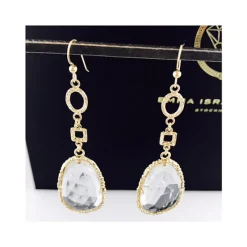 Drop White Silver Örhängen Ear052 ( Mega Kampanj )><noscript><img width=