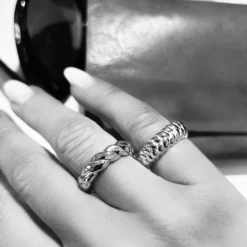 Knot Band Ring Silver Ring168>Emma Israelsson New