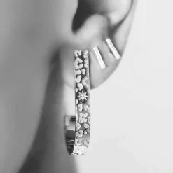 Leo Hoops Silver Ear098 ( Mega Kampanj )><noscript><img width=