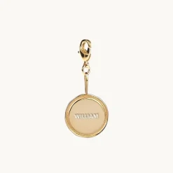 Emma Israelsson Name Coin Wreath Charm Guld Charm020>Charms