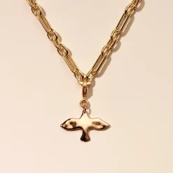 Organic Dove Chunky Kedja Guld Neck175>Emma Israelsson