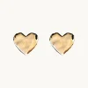 Organic Heart Örhängen Guld Ear196>Emma Israelsson Clearance
