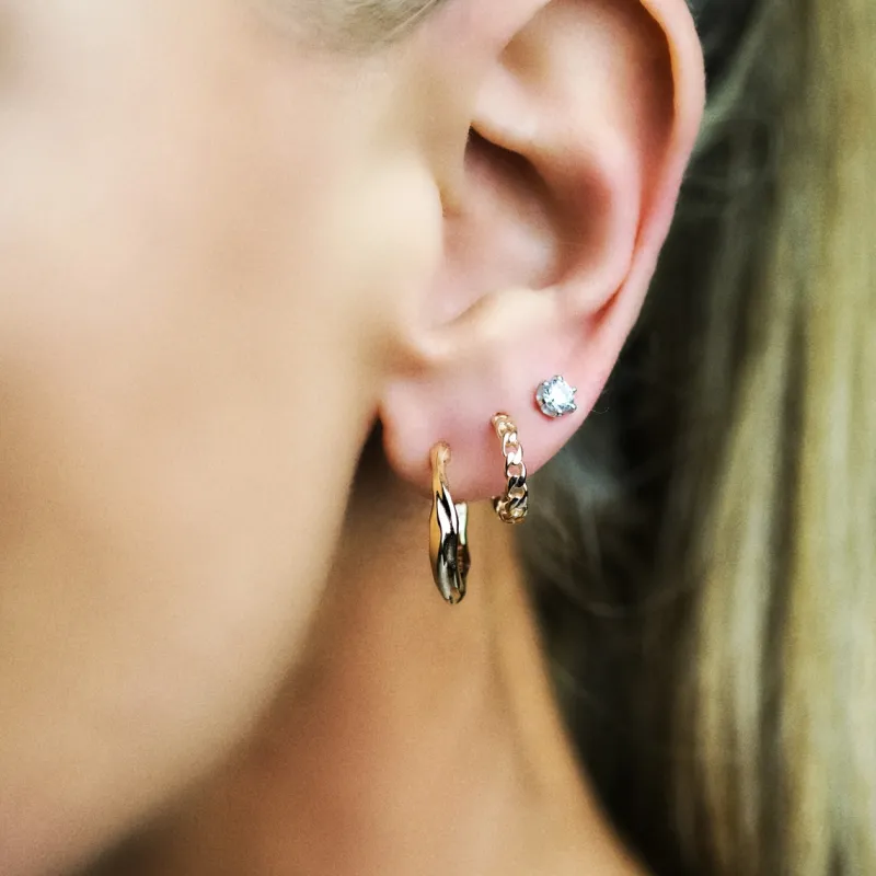 Organic Hoops Guld Ear178>Emma Israelsson Outlet