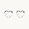 Organic Heart Örhängen Silver Ear195>Emma Israelsson Discount