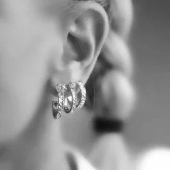 Princess hoops små Silver – ear153>Emma Israelsson New