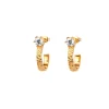 Princess Hoops Stone Guld ear158>Emma Israelsson Sale