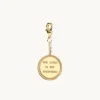 Emma Israelsson Shepard Wreath Coin Charm Guld Charm018>Charms Online