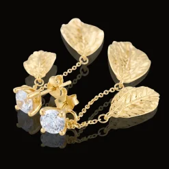 Gynning Jewelry Autumn Leaves Örhängen Guld>Carolina Gynning smycken Clearance