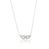 Gynning Jewelry Classy Mini Wings Halsband (Silver)>Carolina Gynning smycken