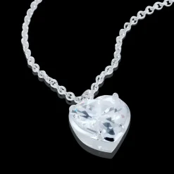 Gynning Jewelry Crazy Diamond Heart Halsband (Silver)>Carolina Gynning smycken Hot