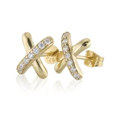 Gynning Jewelry Cross my heart Örhängen (Guld)>Carolina Gynning smycken