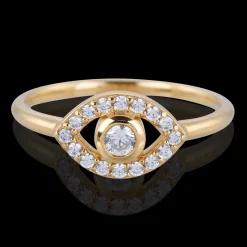 Gynning Jewelry Devine Eye Mini Ring (Guld)>Carolina Gynning smycken