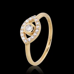 Gynning Jewelry Devine Eye Mini Ring (Guld)>Carolina Gynning smycken