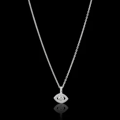 Gynning Jewelry Devine Eye Mini Halsband (Silver)>Carolina Gynning smycken Online